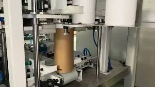 Automatic Cylindrical Paper Tube Box Cardboard Disc Inserting and Inner Tube Inserting Machine