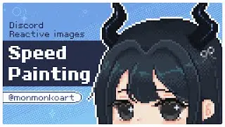 Speed Painting｜Pixel Discord Reactive images 繪圖縮時｜像素 Discord 跳跳