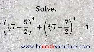 Solving a Radical Equation with a Cube Root and Higher Powers (Example)