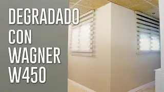 Degradado en pared con la pistola Wagner W450
