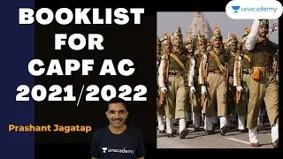 BOOKLIST for CAPF AC 2021/2022 | Strategy for CAPF AC 2021 | Ex-CISF AC Prashant Jagtap