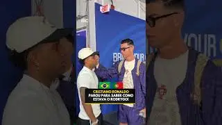 CRISTIANO RONALDO STOPPED TO SEE HOW RODRYGO WAS DOING! 🤝❤️