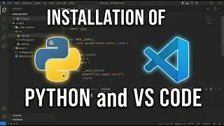 Installation of Python and VS code software (in easy steps)