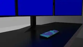 A gaming setup scene.