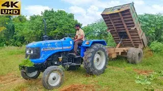 Sonalika Di RX 50 hp tractor with fully loaded trolley | Mahindra tractor power | #ComeForVillage