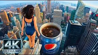 Giant Pepsi Can Dive 😱 | Oddly Satisfying AI ASMR in 4K