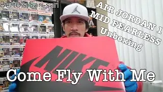 Unboxing AIR JORDAN 1 MID FEARLESS  COME FLY WITH ME SNEAKERS (SHOE REVIEW)