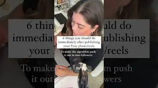 6 Things You Should Do IMMEDIATELY After Publishing Your Etsy Photo or Reels!