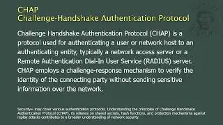CHAP - Challenge-Handshake Authentication Protocol