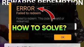 FREE FIRE REDEEM CODE ERROR FAILED TO REDEEM PROBLEM | FFIC REDEEM CODE ERROR FAILED TO REDEEM |