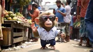 A Monkey Vlogging in the Market!