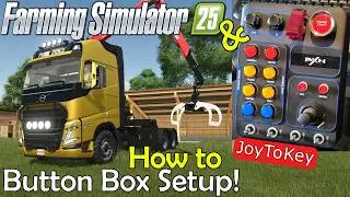 Farming with a Button Box! PXN|JoyToKey Setup||Mapping examples|ROTARY Buttons|Farming Simulator 25