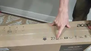 Unboxing Acer Nitro XZ270U Pbmiiphx 27"" 1500R Curved WQHD (2560 x 1440) Gaming Monitor