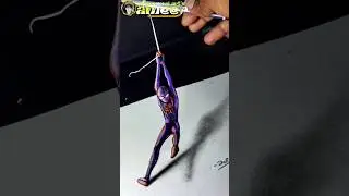 💥🤯 spider 🕷️ man drawing shorts video ♥️ #ameerartist #trending #shorts