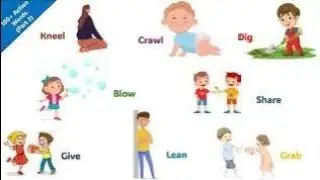 Action Words| Vocabulary for kids | Kids Preschool Learning #kidslearning #actionverbs #actionwords