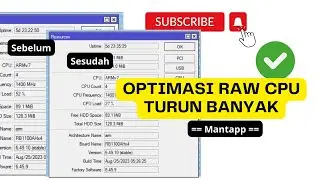 Optimasi RAW CPU Turun Banyak