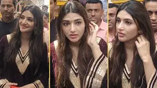 Actress Sreeleela at Lalbaugcha Raja For Darshan | Mumbai | Manastars