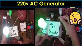 220V AC Generator Practical Demonstration in Urdu/Hindi