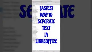 Fastest way to separate full names in Libreoffice 