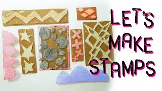 Easy Recycled Stamp Tutorial ~ Rough, Ready and Scrummy Stamps Made from Packaging ~ Art Journaling