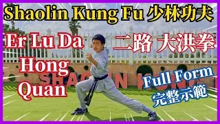 Er Lu Da Hong Quan (Full Form) - Shaolin Kung Fu Demonstration 🤜 #少林功夫 #二路大洪拳  #大洪拳 #拳法 #功夫教學 示範 教學🤛