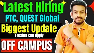 PTC Biggest Hiring | OFF Campus Drive For 2024, 2023, 2022 Batch | Fresher Jobs | Kn Academy