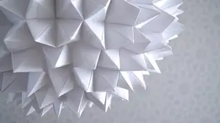 DIY: Cómo hacer una lámpara de Origami con papel bond | Hazlo tú mismo
