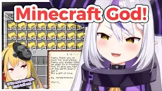 Laplus will give half of the earth to Kaela after receiving a large amount of gold ingots from her