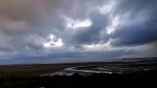 Timelapse 1 min of Dublin Bay Ireland