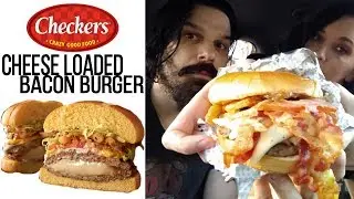 Checkers / Rally's Molten Cheese Loaded Bacon Burger Fast Food Review!