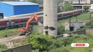 Dismantling of old water tank - Old high-rise Water Tank Demolition