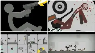 2 игры про Stickman!!!🤸🏃🧗🔫,🏍️🛵🚗🚚🛴