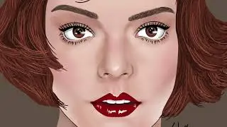 Queen’s Gambit Anya Taylor-Joy as Beth Harmon Digital Art