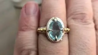 Making of a Handmade Aquamarine Mix Metal Ring
