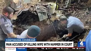 Man accused of killing wife with hammer in court
