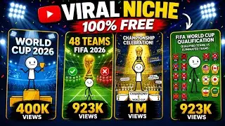 FREE AI Creates Viral FIFA World Cup 2026 Videos | New YouTube Automation Niche