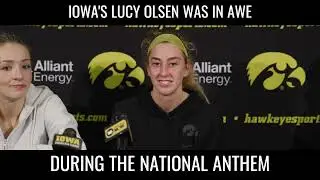 Iowa's Lucy Olsen Is In Awe Of National Anthem And Fans #hawkeyes