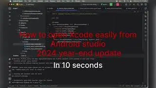 How to open xcode from android studio in flutter project 2024