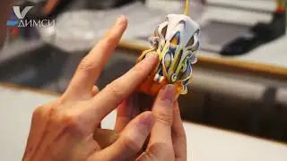 Carved candle in a vacuum! We make a 7 cm carved candle in the candle shop of DIMSI