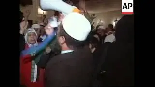 Demonstration by supporters of jailed Palestinian activist Marwan Barghouti