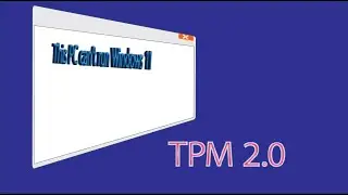 This PC can't run Windows 11