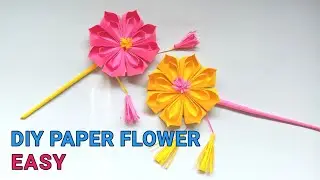 How to make a paper flower easy step by step origami