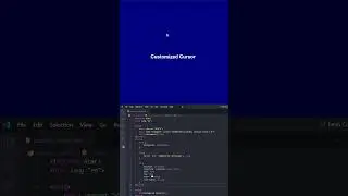 Custom cursor using html css #programming  #htmlcss #webdevelopment #shorts #htmlcssjs #htmltips
