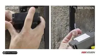 Hikvision 2 проводной домофон, Hikvision 2 wire intercom 