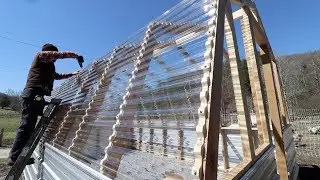 GREENHOUSE Roof BUILD (TUFTEX PANELS)