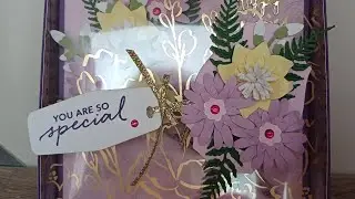 Box for 3D Bouquet anniversary card