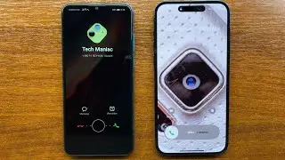 Huawei Y6P EMUI 10 vs iPhone 14 PM iOS 17 Dialers Incoming Calls Huawei Tune vs Reflection 2023 Ring