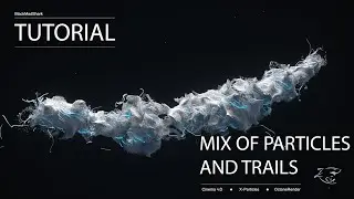 Cinema 4D Tutorial Create a mix of particles and trails using X-Particles and Octane Render