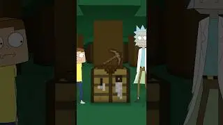 Rick Crafts Morty A Pickaxe 