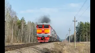 Сценарий : Грузовой поезд 3ТЭ10М-1199 в RTrainsim. Маршрут Успенск.